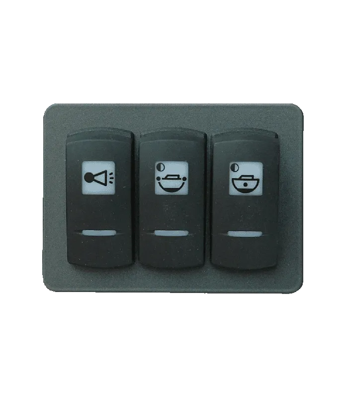 Wasserdichter Stromkreisverteiler mit 3 Schutzschaltern 10A