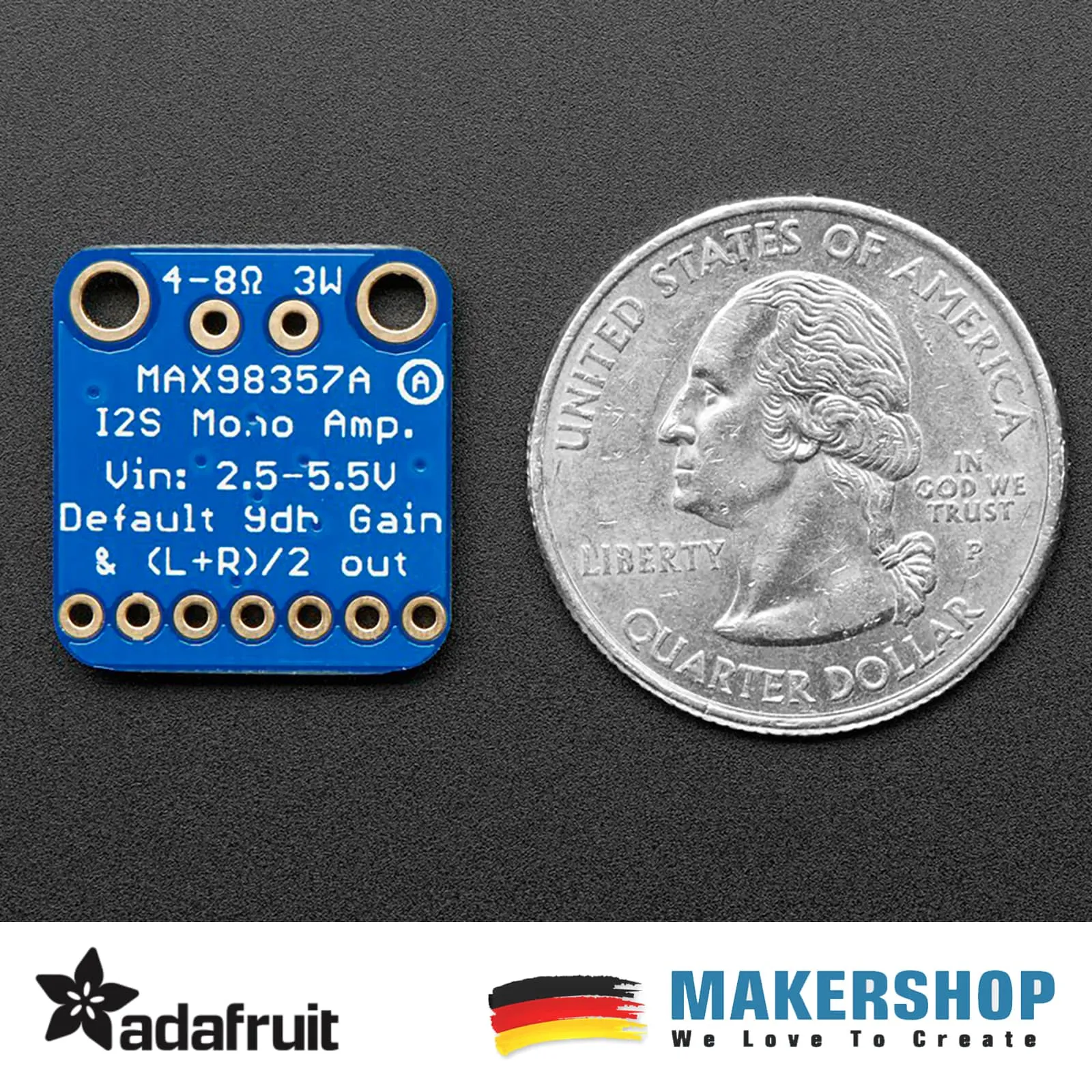Adafruit I2S MAX98357A 3W Class D Amplifier Breakout Audio Verstärker Raspberry Pi 3006 – Bild 3