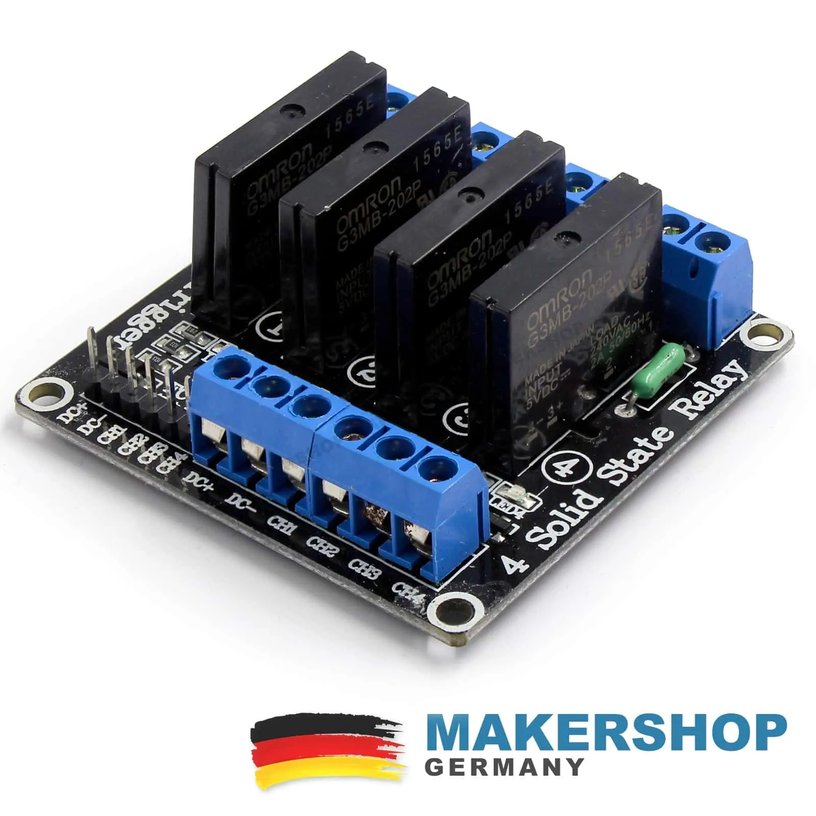 4 Kanal Solid State Relais SSR G3MB-202P 5V DC 2A Modul Arduino Raspberry Pi