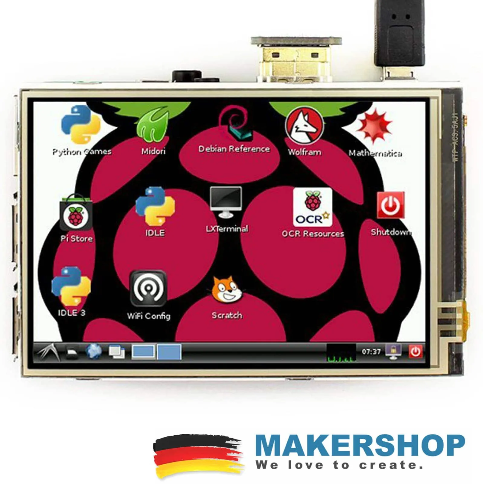 Waveshare 3,5inch 480×320 Raspberry Pi Resistive Touch HDMI LCD Display Erweiterung X – 12824 – Bild 7