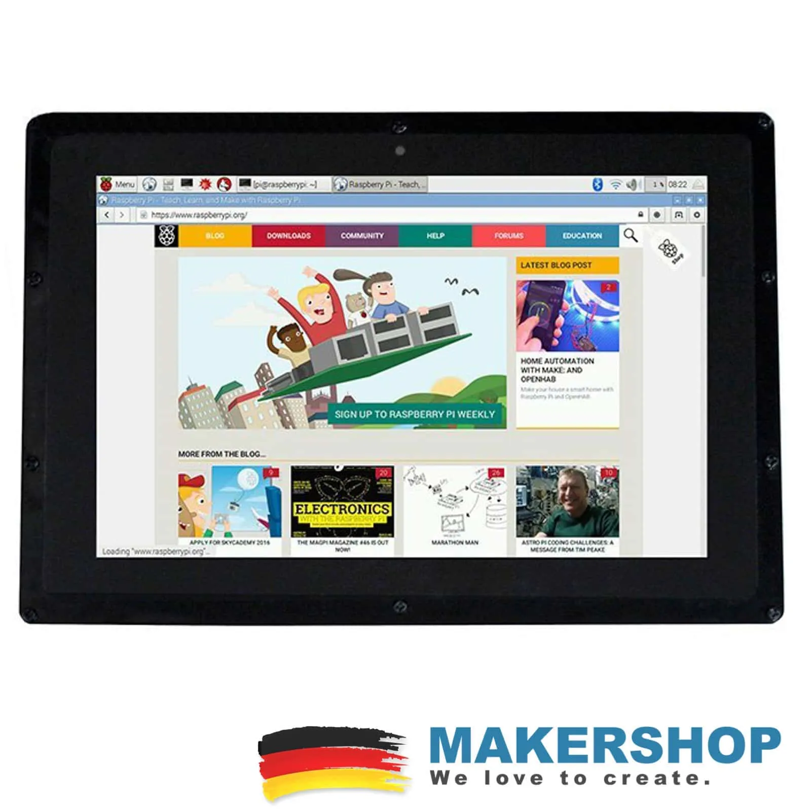 Waveshare 10.1inch (B) LCD Touch 1280×800 HDMI IPS Farbdisplay TFT Gehäuse Raspberry Pi – 11769 – Bild 4