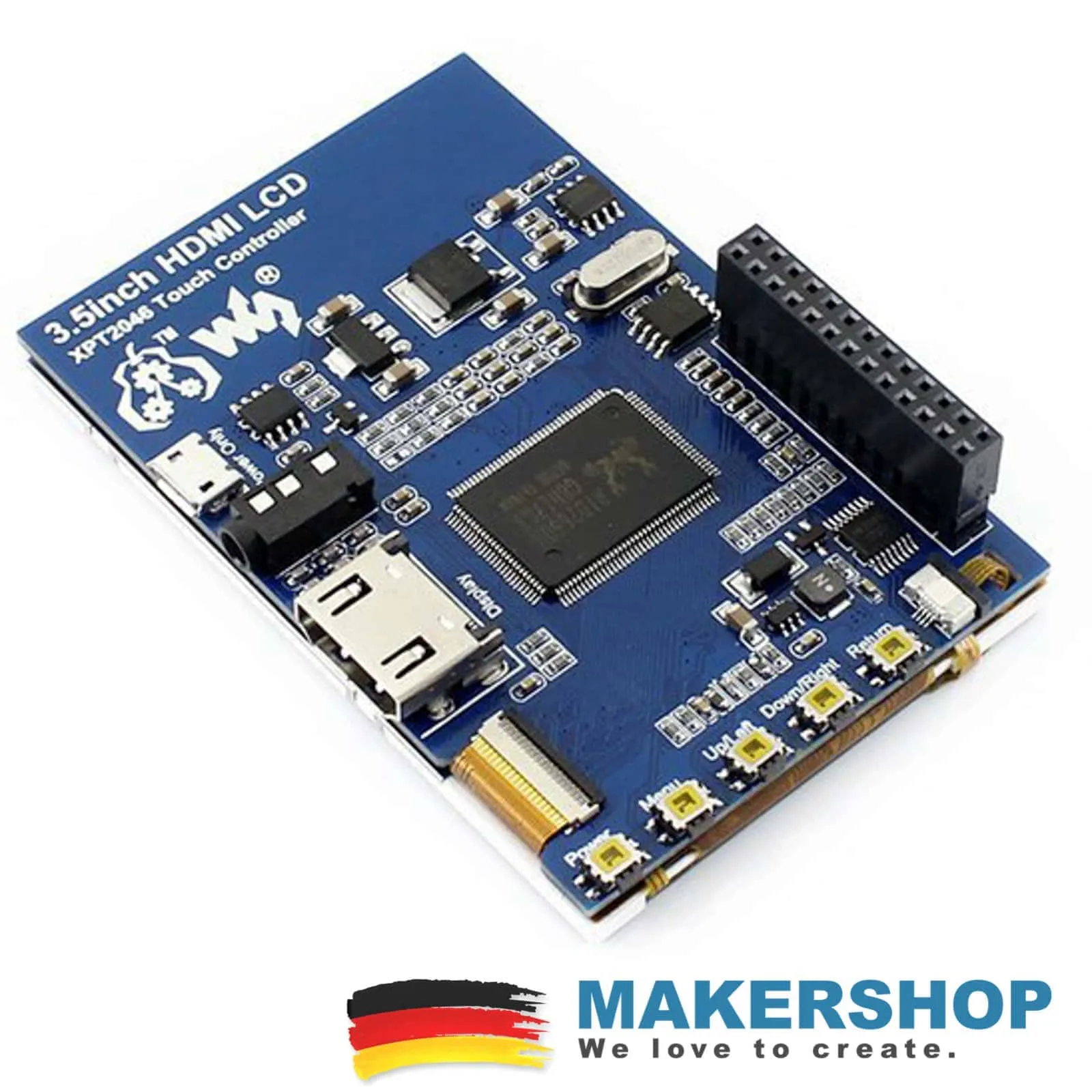 Waveshare 3,5inch 480×320 Raspberry Pi Resistive Touch HDMI LCD Display Erweiterung X – 12824 – Bild 4