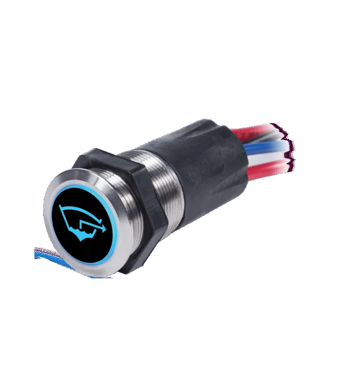 Taste mit Hintergrundbeleuchtung 15A (Blue Sea)