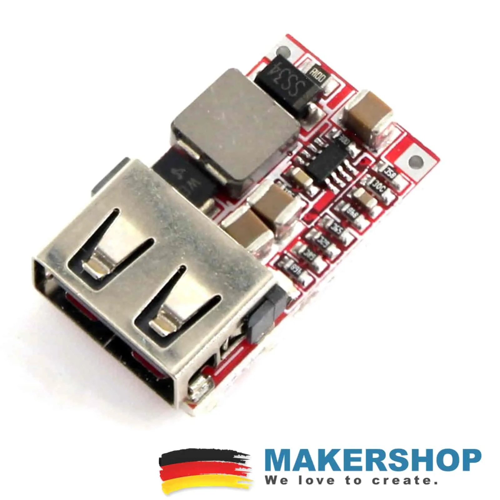 DC USB Step Down Spannungswandler 6-20V zu to 5V 3A USB Arduino Spannungsregler – Bild 3
