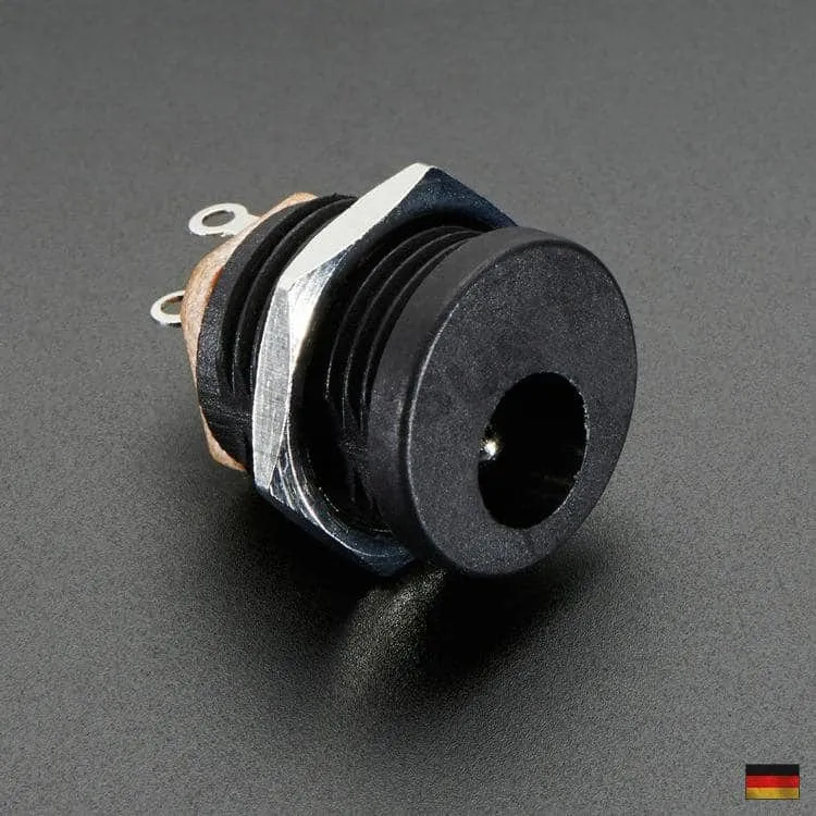 DC Einbaubuchse Stecker 2.1mm – Netzgerät Buchse für Gehäuse Box Panel Mount
