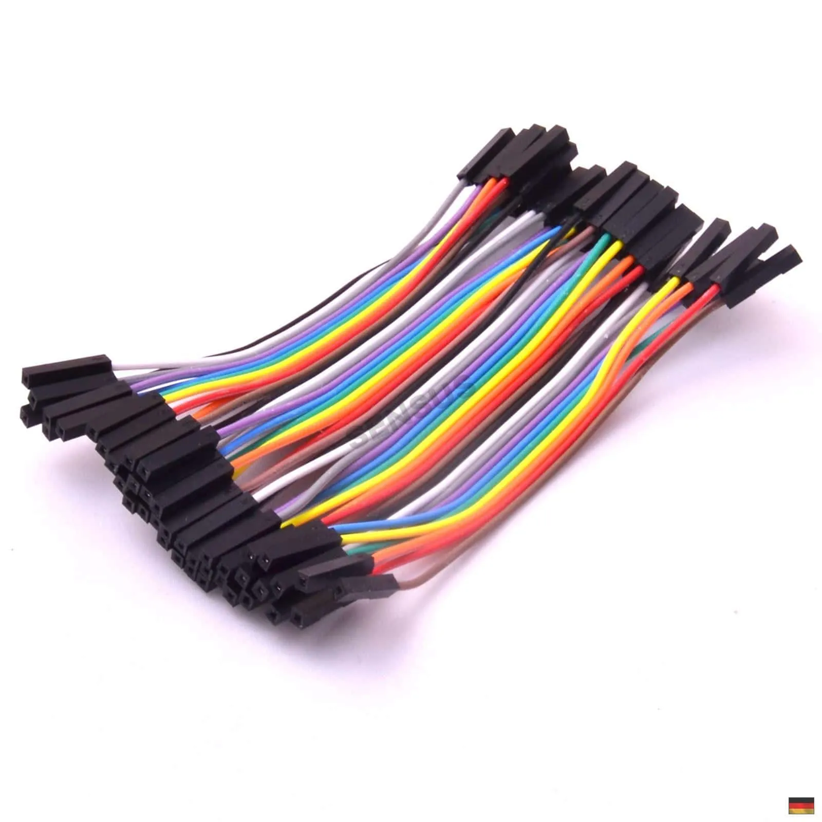40p 10cm – Jumper Wire Steckbrücken Steckbrett Kabel male female männlich weiblich – Bild 5
