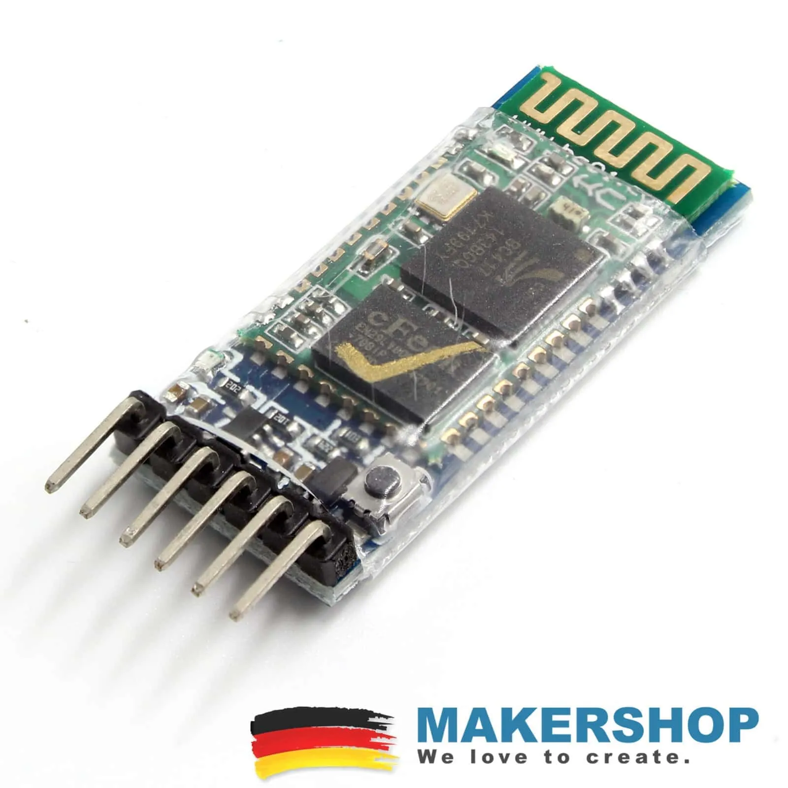 HC-05 6-Pin USB Bluetooth Modul Button Master/Slave Arduino Raspberry Pi – Bild 2