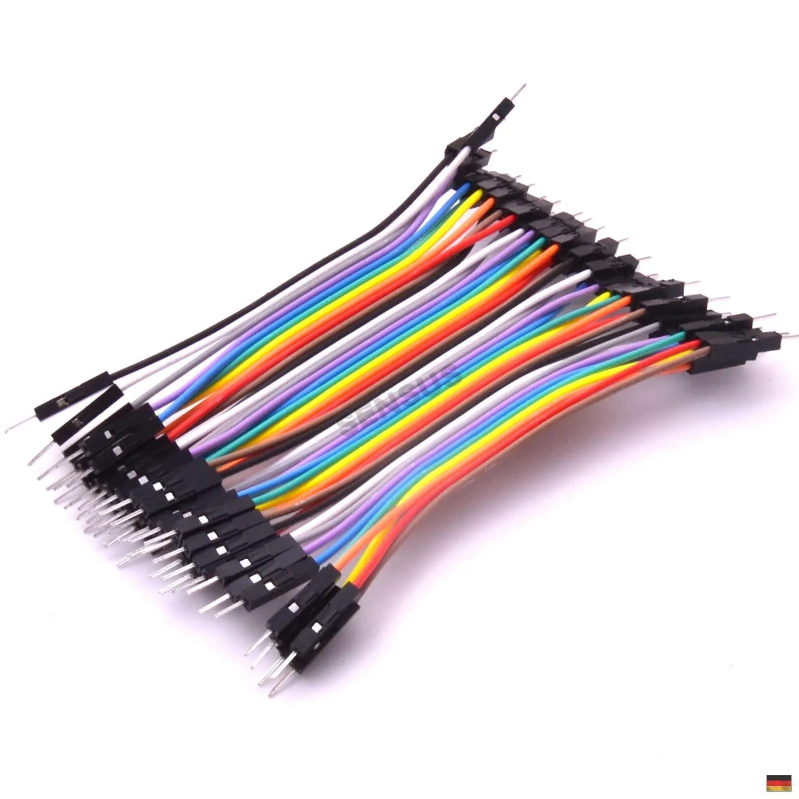 40p 10cm – Jumper Wire Steckbrücken Steckbrett Kabel male female männlich weiblich – Bild 6