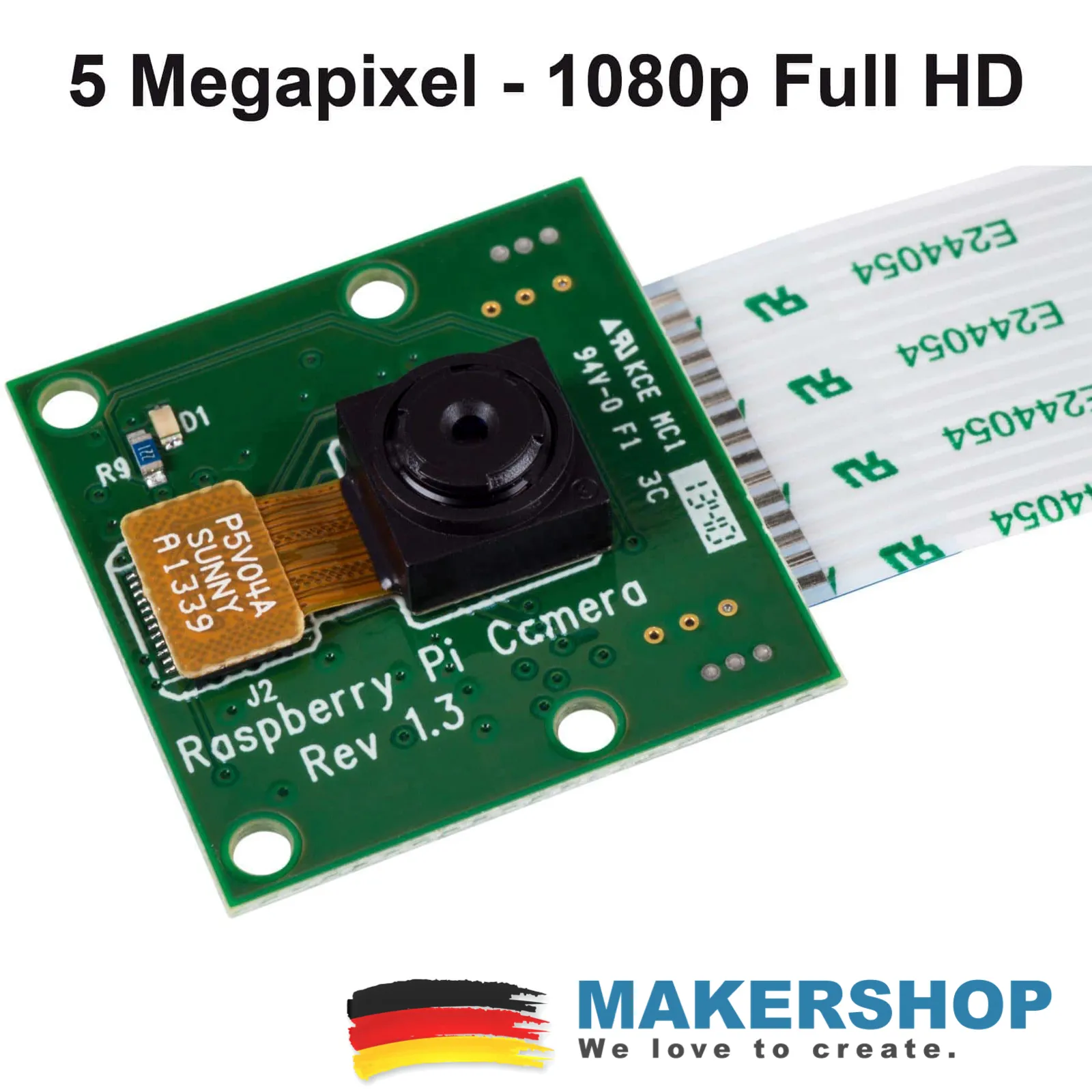 Raspberry Pi Kameramodul Kamera Camera Module – 5MP Cam, 1080p FullHD Videos