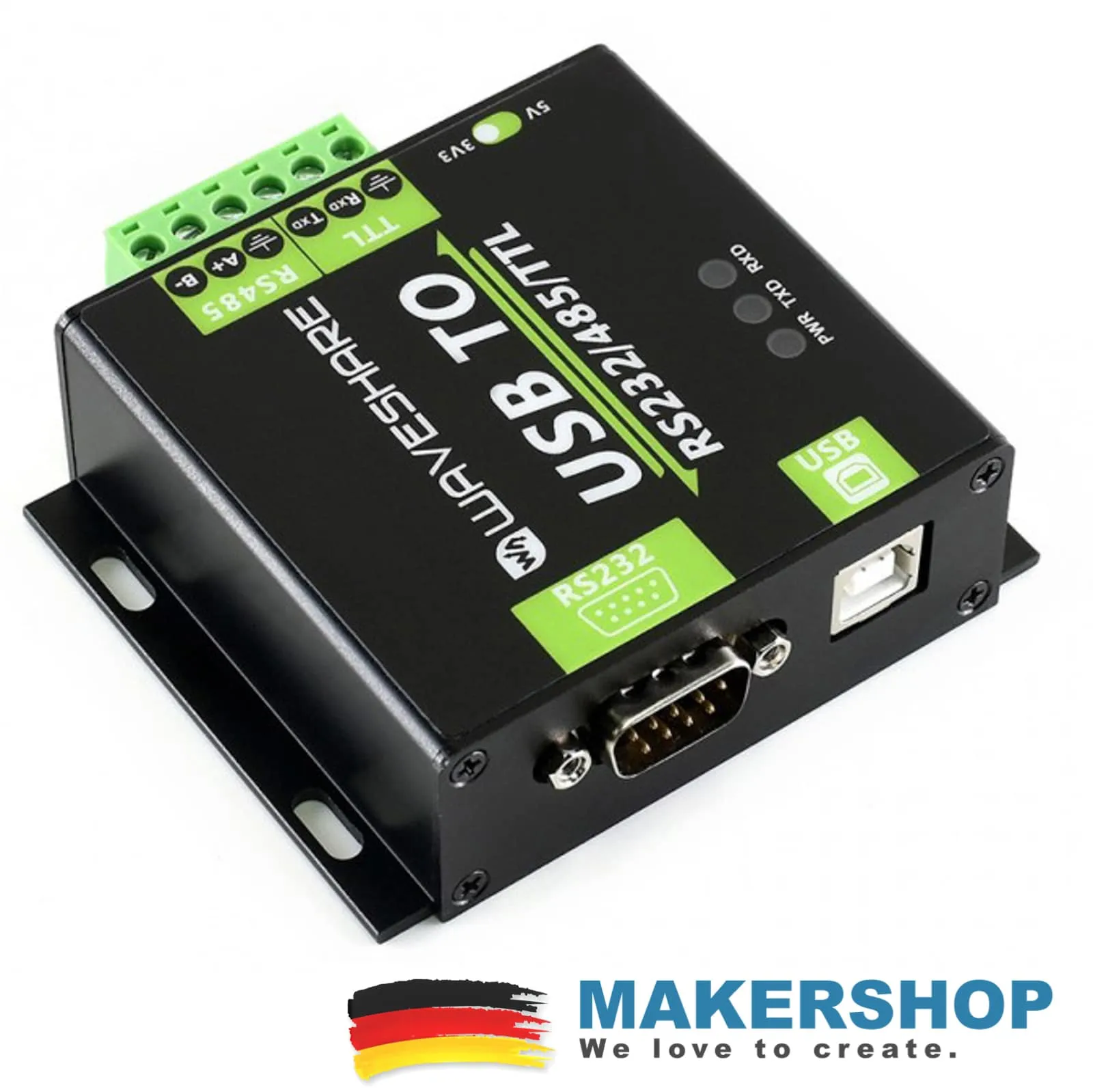 WaveShare USB TO RS232 RS485 TTL Industrial Isolated Converter Adapter 15817