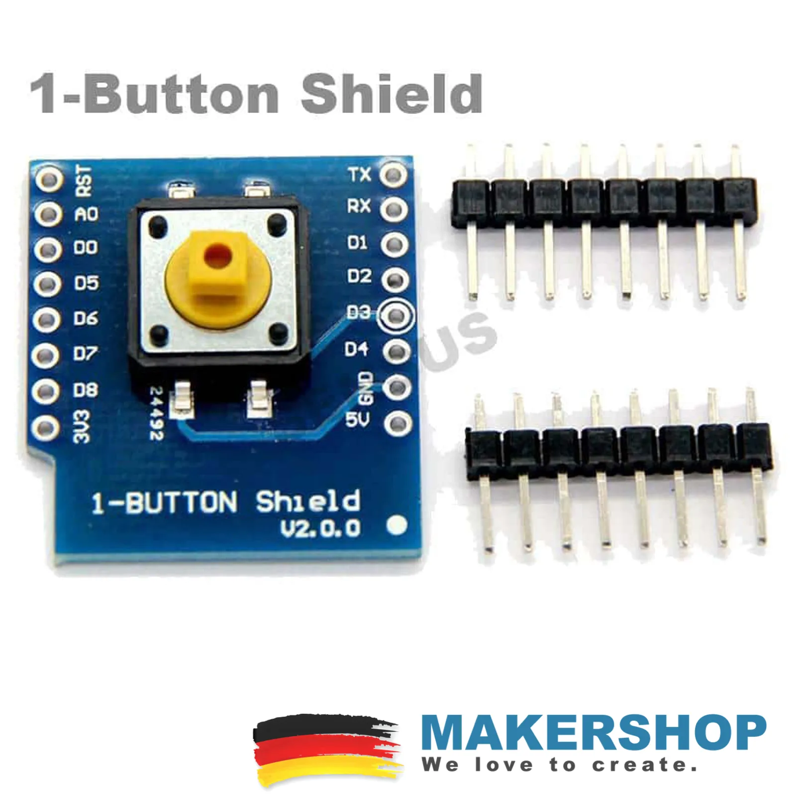 Button Shield Knopf Taster Erweiterung Karte für Arduino Wemos D1 Mini