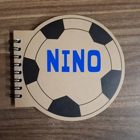 Notizblock Fussball personalisiert