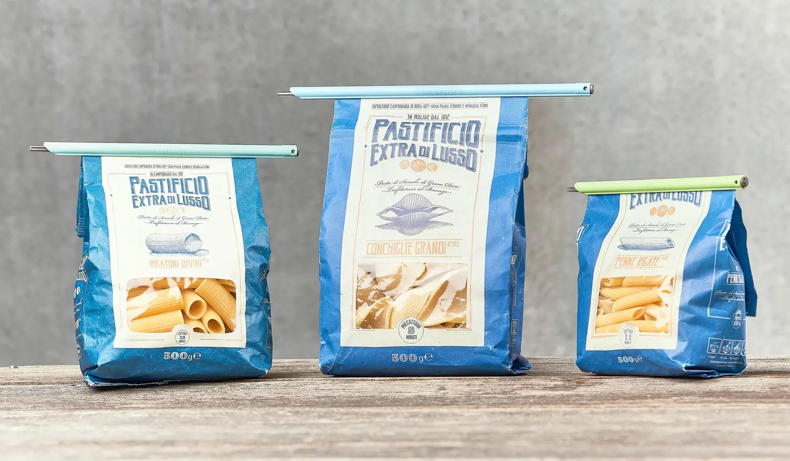 TÜTENHÜTER (Verschlussclips) – 6er-Set korallrot – Bild 3