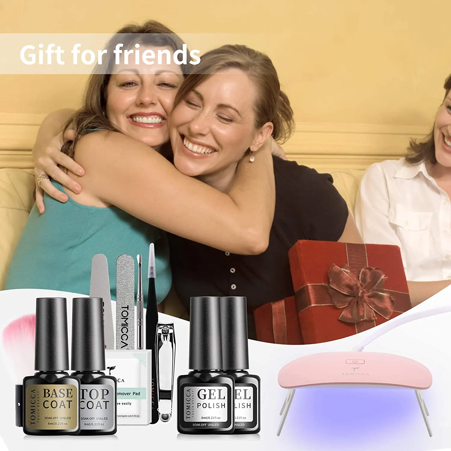 TOMICCA LED Nagellampe Starterset, 6ml 18 Farben UV Nagellack – Bild 6