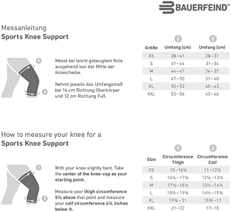 Bauerfeind Kniebandage „Knee Support“ mit Silikonring, Rechts & links tragbar – Bild 5