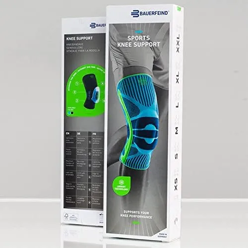 Bauerfeind Kniebandage „Knee Support“ mit Silikonring, Rechts & links tragbar – Bild 6