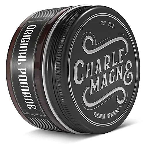 Charlemagne Original Pomade Wasserbasiert – Starker Halt, Edler Duft & Glanz – 100ML Haarpomade für Männer
