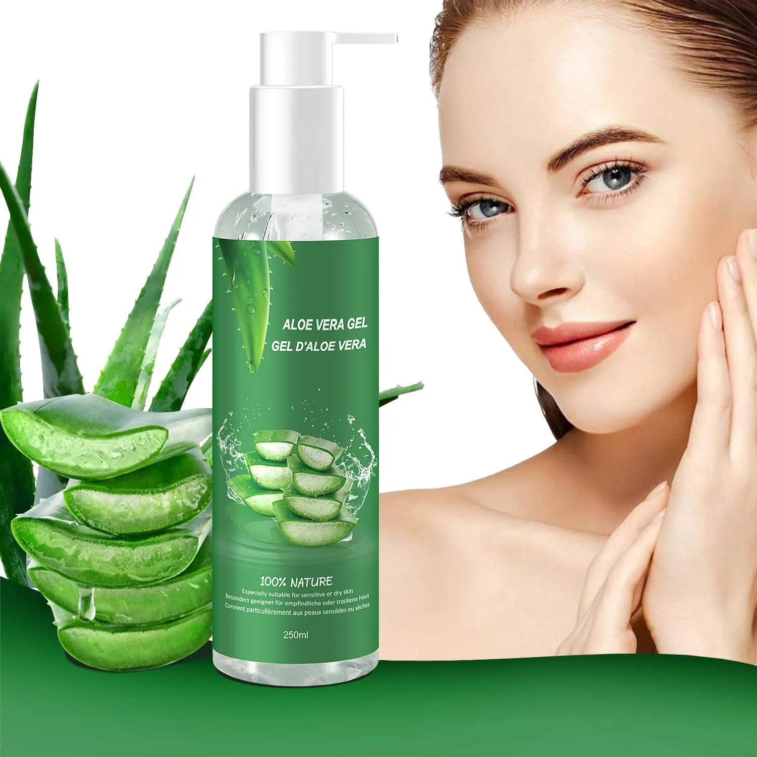 Aloe Vera Gel – 100% Bio für Gesicht, Haare und Körper