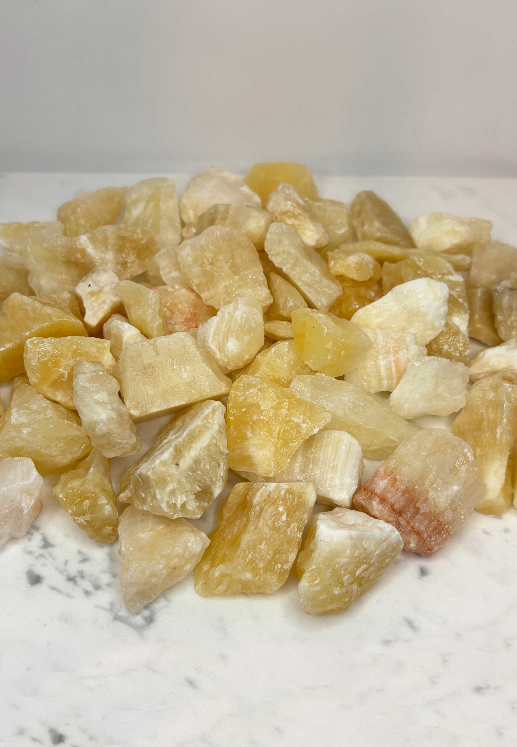 Dekorsteine Gelber Calcit 1kg