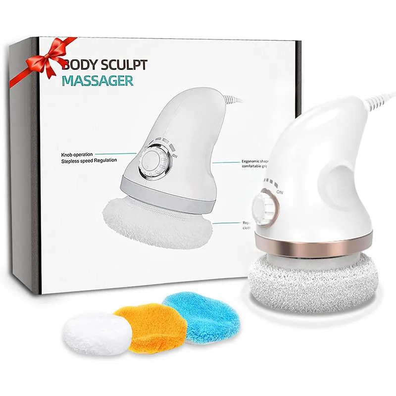 Cellulite massagegerät anti cellulite Handmassagegeräte-lymphdrainage gerät mit 3 waschbaren Pads-cellulite massagegerät elektrisch für Bauch/Bein/Arme