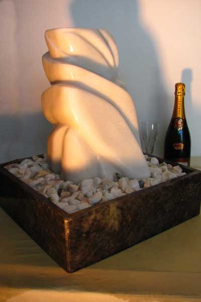 Skulpturbrunnen Thassos White 47cm – Bild 5