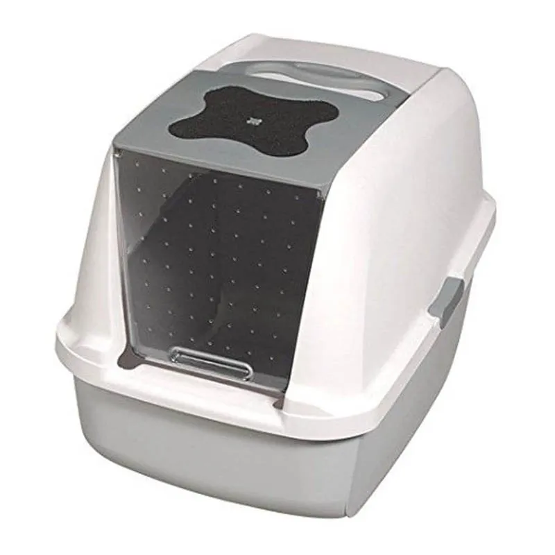 Catit 50702 Katzentoilette mit Abdeckung, 43 x 57 x 50cm