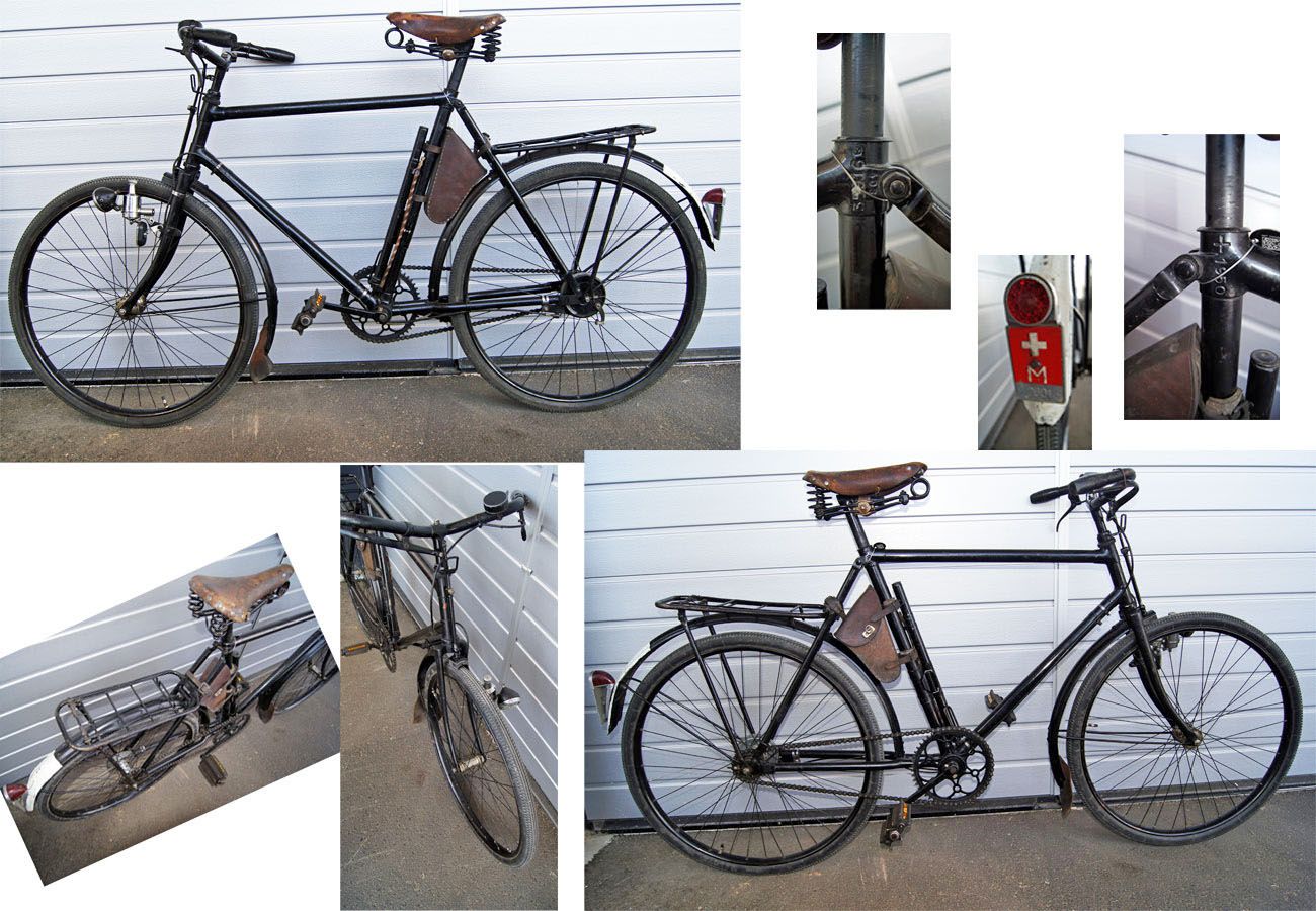 Original Schweizer Militärfahrrad 1950/55916 gebr. Ordonnanzrad ABHOLUNG